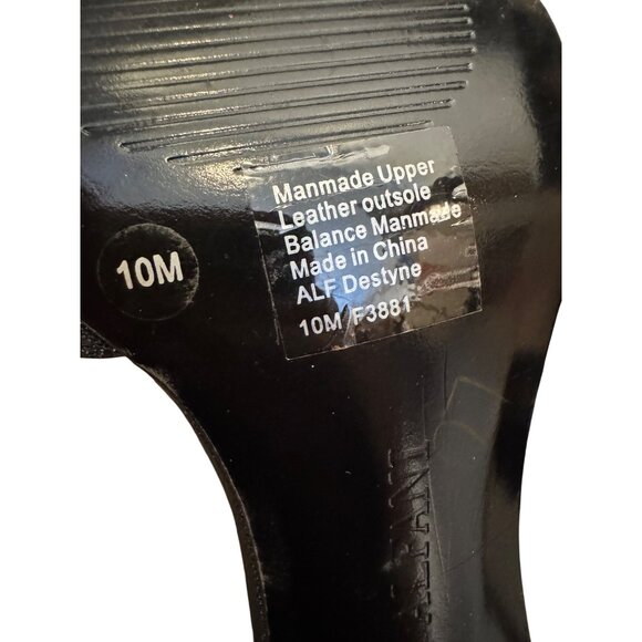 Alfani Step n Flex Womens Sandals Size 10M Black & Gold Open Toe Strappy Design - Picture 5 of 12